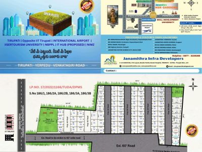 Janamithra NSR Gardens  TUDA Approved Plots Opposite IIT Tirupati - PS0049