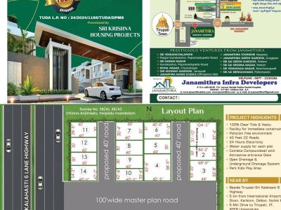 Janamithra Highway Gardens  TUDA Approved Residential Plots Near Tirupati Airport | Renigunta  Yerpedu Road - PS0051