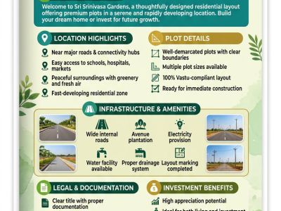 Sri Srinivasa Gardens  Premium Residential Plots for Sustainable Living - PS0053